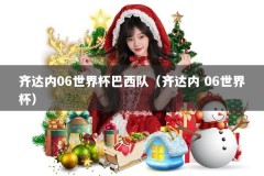 齐达内06世界杯巴西队（齐达内 06世界杯）