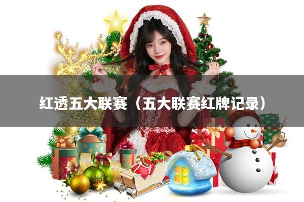红透五大联赛(五大联赛红牌记录)